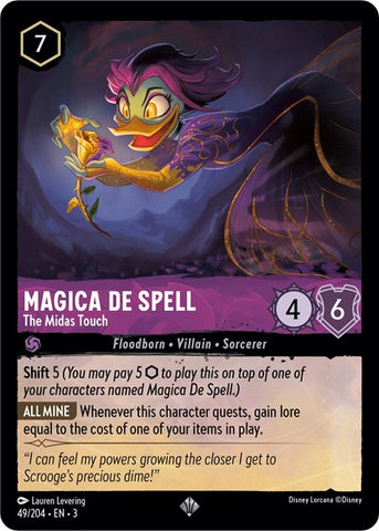 Magica De Spell - The Midas Touch (Into the Inklands)(3-049/204)(SR)