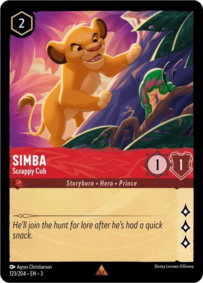 Simba - Scrappy Cub (Into the Inklands)(3-123/204)(R)