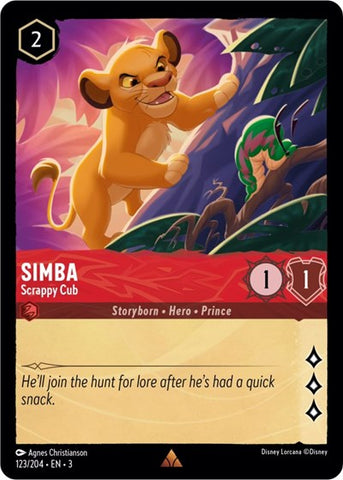 Simba - Scrappy Cub (Into the Inklands)(3-123/204)(R)