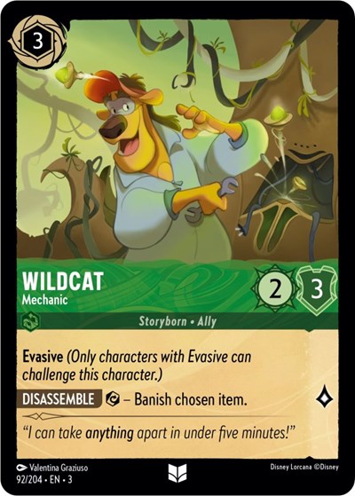 Wildcat - Mechanic - Cold Foil (Into the Inklands)(3-092/204)(U)