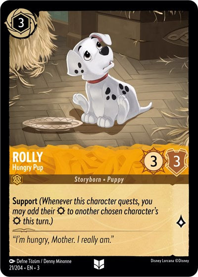 Rolly - Hungry Pup - Cold Foil (Into the Inklands)(3-021/204)(U)
