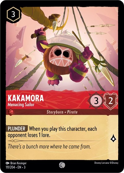 Kakamora - Menacing Sailor - Cold Foil (Into the Inklands)(3-111/204)(C)