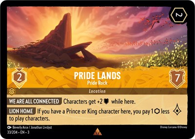 Pride Lands - Pride Rock (Into the Inklands)(3-033/204)(R)