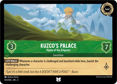 Kuzco's Palace - Home of the Emperor - Cold Foil (Into the Inklands)(3-102/204)(U)