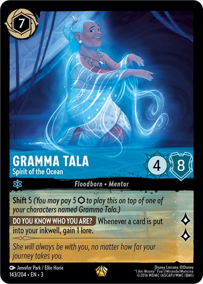 Gramma Tala - Spirit of the Ocean - Cold Foil (Into the Inklands)(3-143/204)(L)