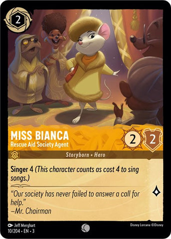 Miss Bianca - Rescue Aid Society Agent - Cold Foil (Into the Inklands)(3-010/204)(C)