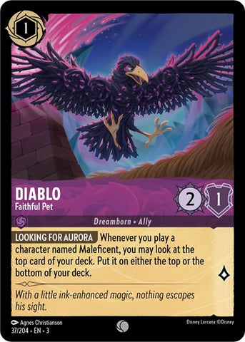 Diablo - Faithful Pet - Cold Foil (Into the Inklands)(3-037/204)(C)