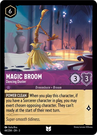 Magic Broom - Dancing Duster - Cold Foil (Into the Inklands)(3-044/204)(U)
