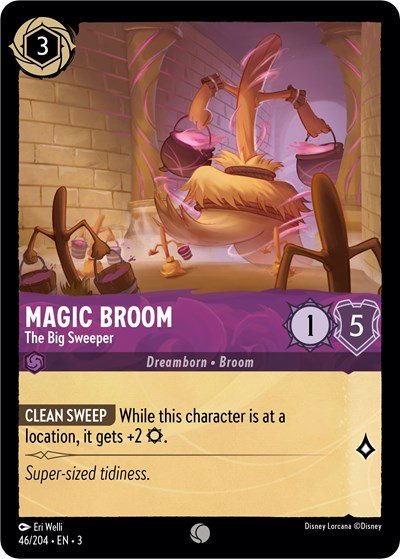 Magic Broom - The Big Sweeper - Cold Foil (Into the Inklands)(3-046/204)(C)