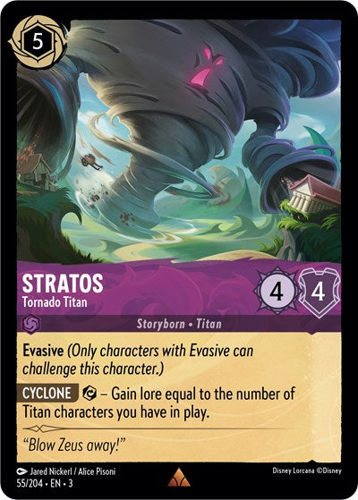 Stratos - Tornado Titan - Cold Foil (Into the Inklands)(3-055/204)(R)