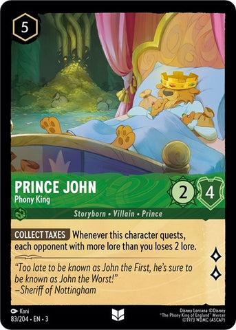 Prince John - Phony King (Into the Inklands)(3-083/204)(U)
