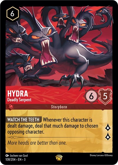 Hydra - Deadly Serpent - Cold Foil (Into the Inklands)(3-108/204)(L)