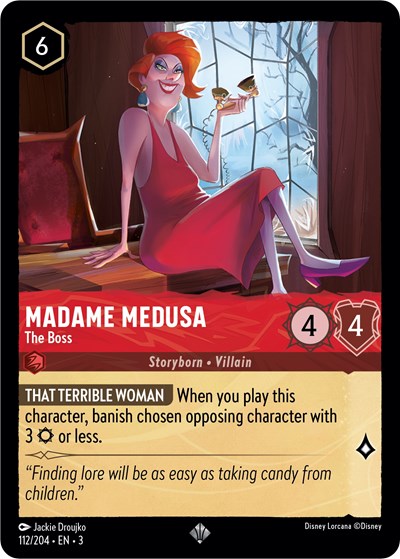 Madame Medusa - The Boss - Cold Foil (Into the Inklands)(3-112/204)(SR)