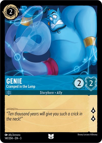 Genie - Cramped in the Lamp - Cold Foil (Into the Inklands)(3-141/204)(U)