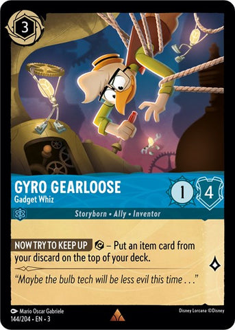 Gyro Gearloose - Gadget Whiz - Cold Foil (Into the Inklands)(3-144/204)(R)