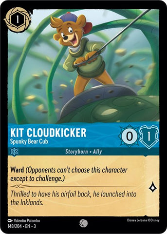 Kit Cloudkicker - Spunky Bear Cub - Cold Foil (Into the Inklands)(3-148/204)(C)