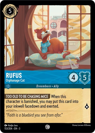 Rufus - Orphanage Cat - Cold Foil (Into the Inklands)(3-153/204)(C)