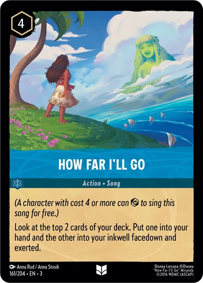 How Far I'll Go - Cold Foil (Into the Inklands)(3-161/204)(U)