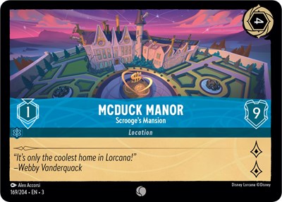 McDuck Manor - Scrooge's Mansion - Cold Foil (Into the Inklands)(3-169/204)(C)
