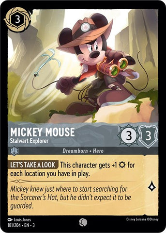 Mickey Mouse - Stalwart Explorer (Into the Inklands)(3-181/204)(C)