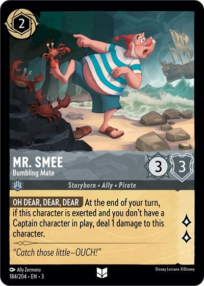 Mr. Smee - Bumbling Mate - Cold Foil (Into the Inklands)(3-184/204)(U)