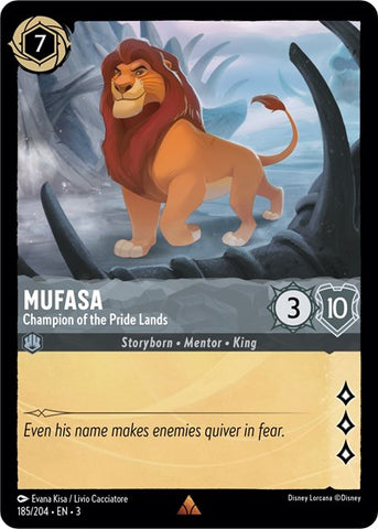 Mufasa - Champion of the Pride Lands (Into the Inklands)(3-185/204)(R)