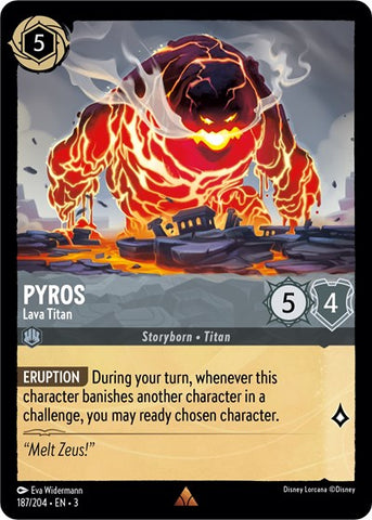 Pyros - Lava Titan - Cold Foil (Into the Inklands)(3-187/204)(R)