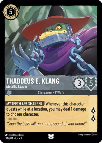 Thaddeus E. Klang - Metallic Leader - Cold Foil (Into the Inklands)(3-194/204)(U)
