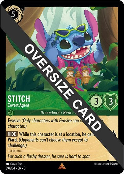 Stitch - Covert Agent (Oversized) - Cold Foil (Into the Inklands)(3-089/204)(R)