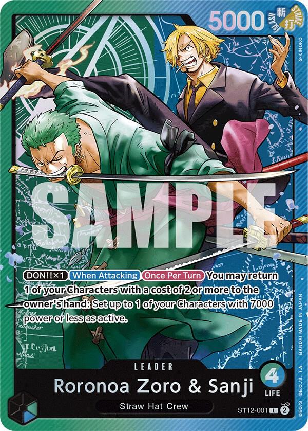 Roronoa Zoro & Sanji - Foil (Starter Deck 12: Zoro and Sanji)(ST12-001)(L)