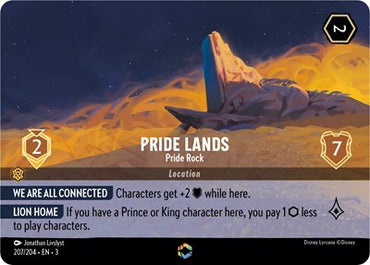 Pride Lands - Pride Rock (Enchanted) - Holofoil (Into the Inklands)(3-207/204)(E)