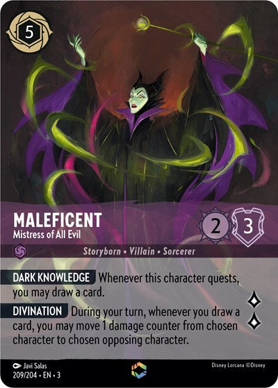 Maleficent - Mistress of All Evil (Enchanted) - Holofoil (Into the Inklands)(3-209/204)(E)