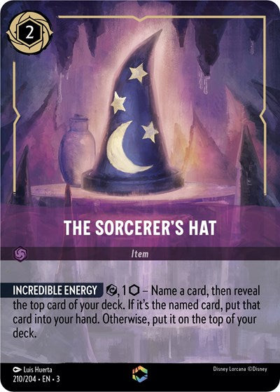 The Sorcerer's Hat (Enchanted) - Holofoil (Into the Inklands)(3-210/204)(E)