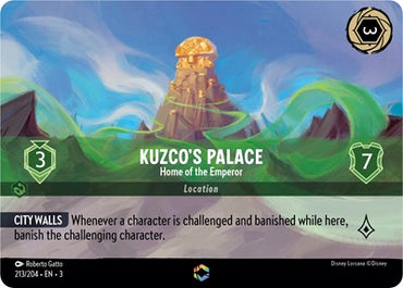 Kuzco's Palace - Home of the Emperor (Enchanted) - Holofoil (Into the Inklands)(3-213/204)(E)