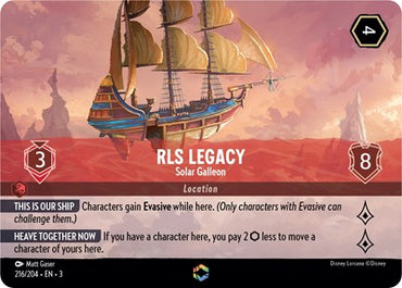 RLS Legacy - Solar Galleon (Enchanted) - Holofoil (Into the Inklands)(3-216/204)(E)
