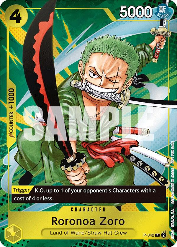 Roronoa Zoro [Event Pack Vol. 3] [Foil] (One Piece Promotion Cards)(P-042)(PR)