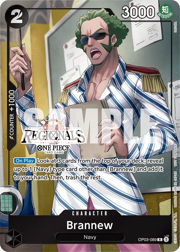 Brannew [Offline Regional 2024] [Participant] [Foil] (One Piece Promotion Cards)(OP03-089)(R)