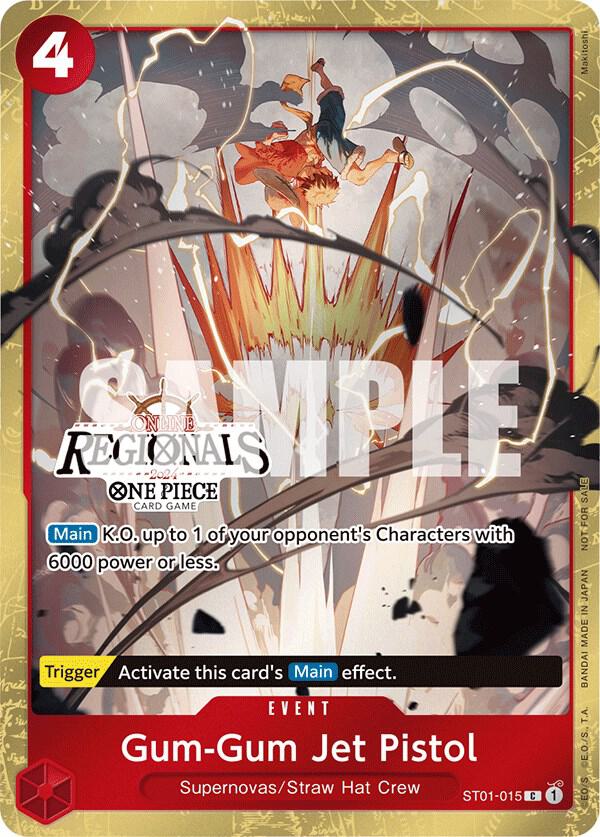 Gum-Gum Jet Pistol [Online Regional 2024] [Participant] [Foil] (One Piece Promotion Cards)(ST01-015)(C)