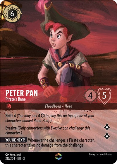 Peter Pan - Pirate's Bane (Enchanted) - Holofoil (Into the Inklands)(3-215/204)(E)