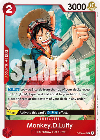 Monkey.D.Luffy - Foil (Wings of the Captain)(OP06-013)(R)