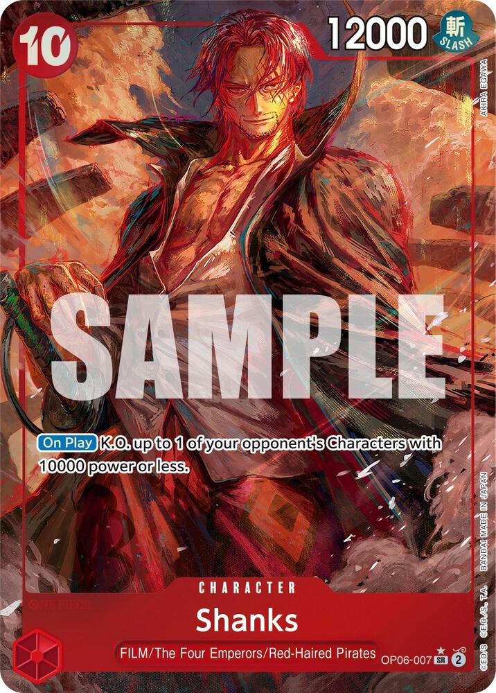 Shanks - Alternate Art - Foil (Wings of the Captain)(OP06-007)(SR)