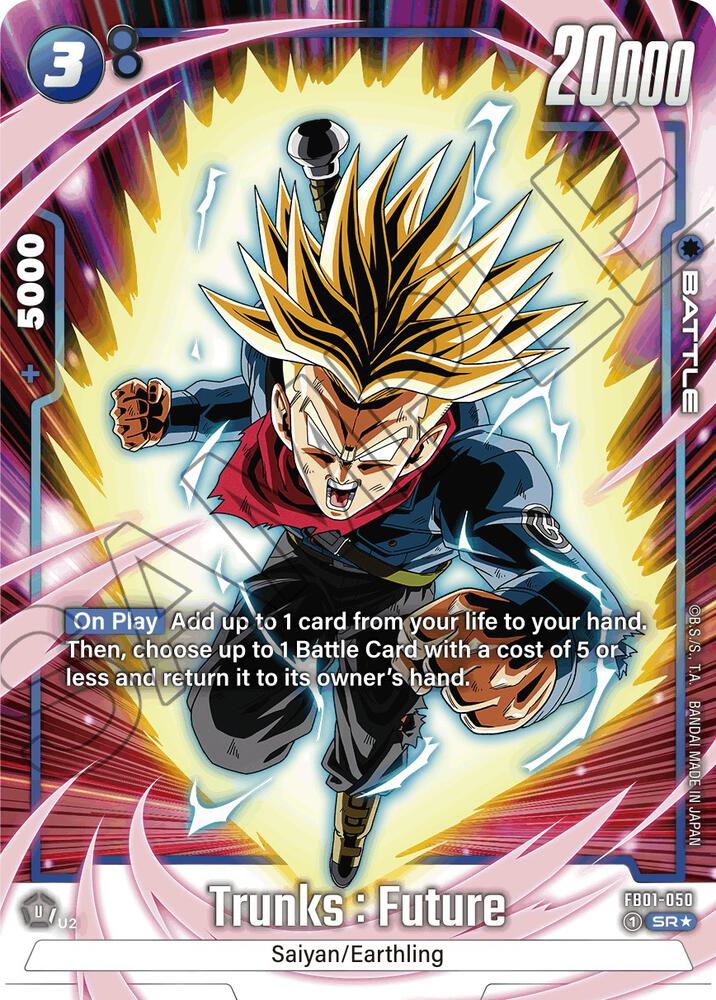 Trunks : Future [050] [Alternate Art] [Foil] (FB01-050)(SR)