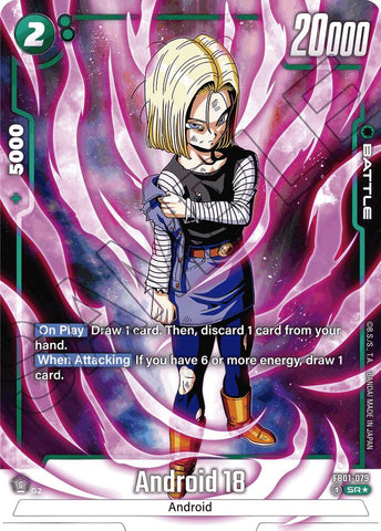 Android 18 [079] [Alternate Art] [Foil] (FB01-079)(SR)