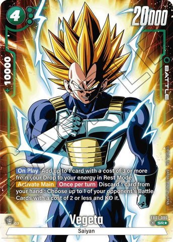 Vegeta [096] [Alternate Art] [Foil] (FB01-096)(SR)