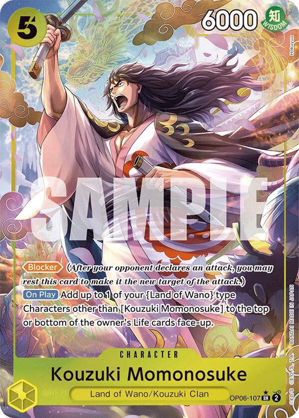 Kouzuki Momonosuke - Alternate Art - Foil (Wings of the Captain)(OP06-107)(SR)