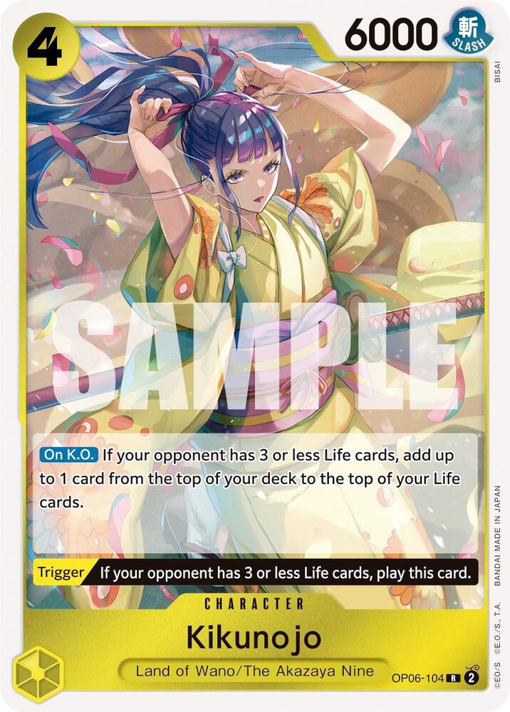 Kikunojo - Foil (Wings of the Captain)(OP06-104)(R)