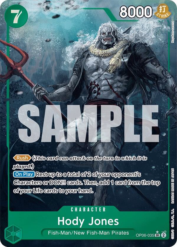 Hody Jones (035) - Alternate Art - Foil (Wings of the Captain)(OP06-035)(SR)
