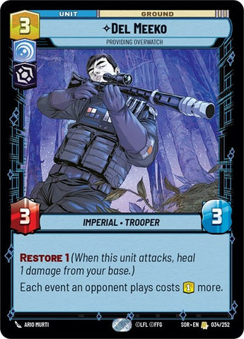 Del Meeko, Providing Overwatch - Foil (Spark of Rebellion)(SOR-034/252)(R)