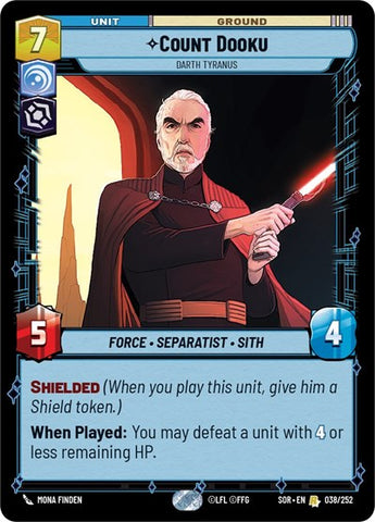Count Dooku, Darth Tyranus (Spark of Rebellion)(SOR-038/252)(R)