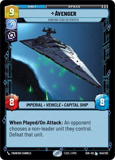 Avenger, Hunting Star Destroyer - Foil (Spark of Rebellion)(SOR-040/252)(L)
